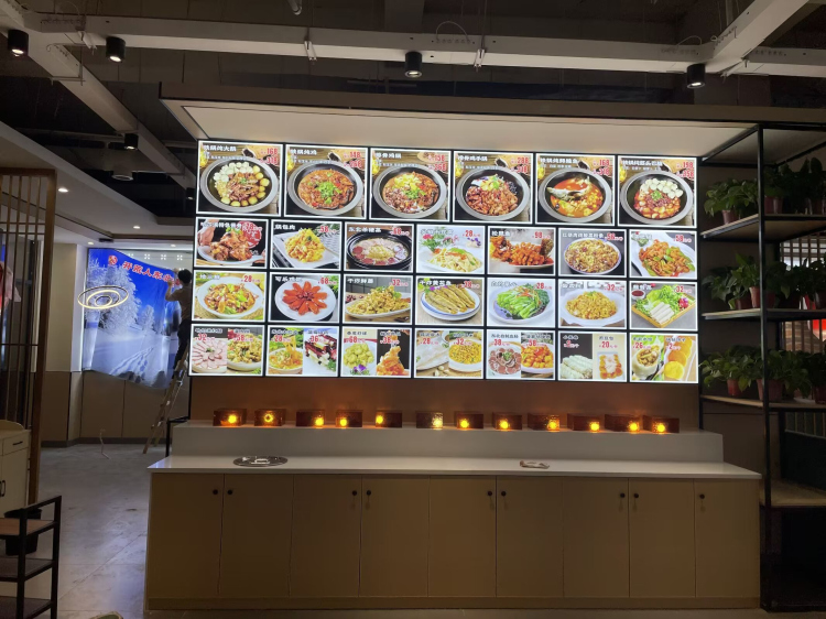 餐饮店点餐灯箱