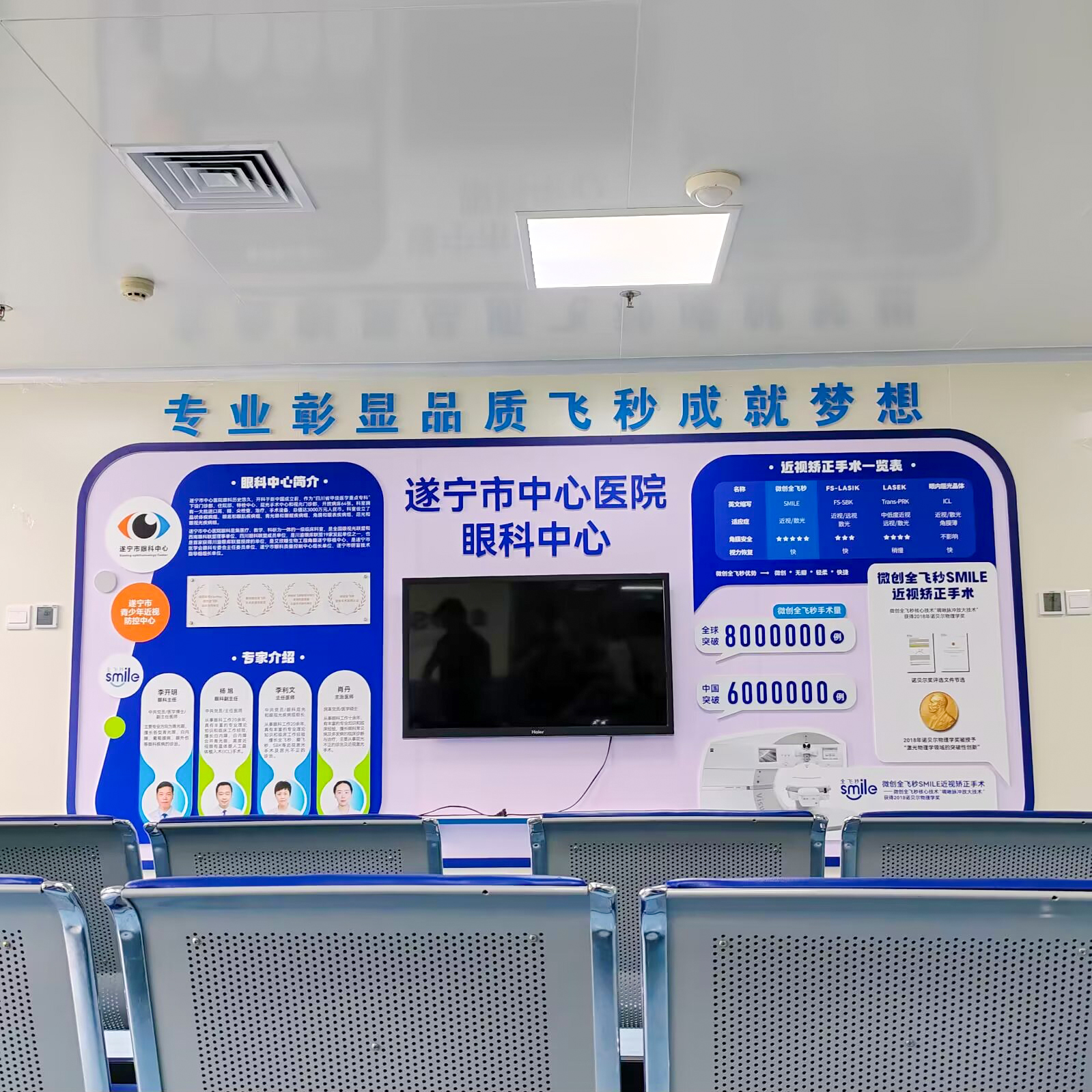 遂宁中心医院眼科中心文化墙