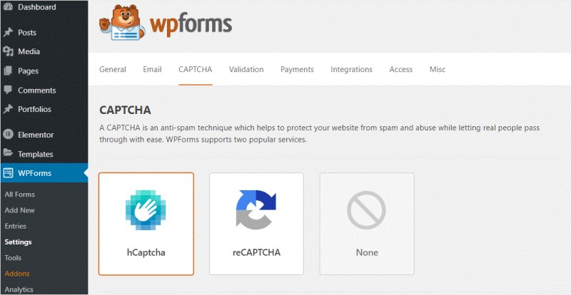 How to Easily Add hCaptcha with WPForms